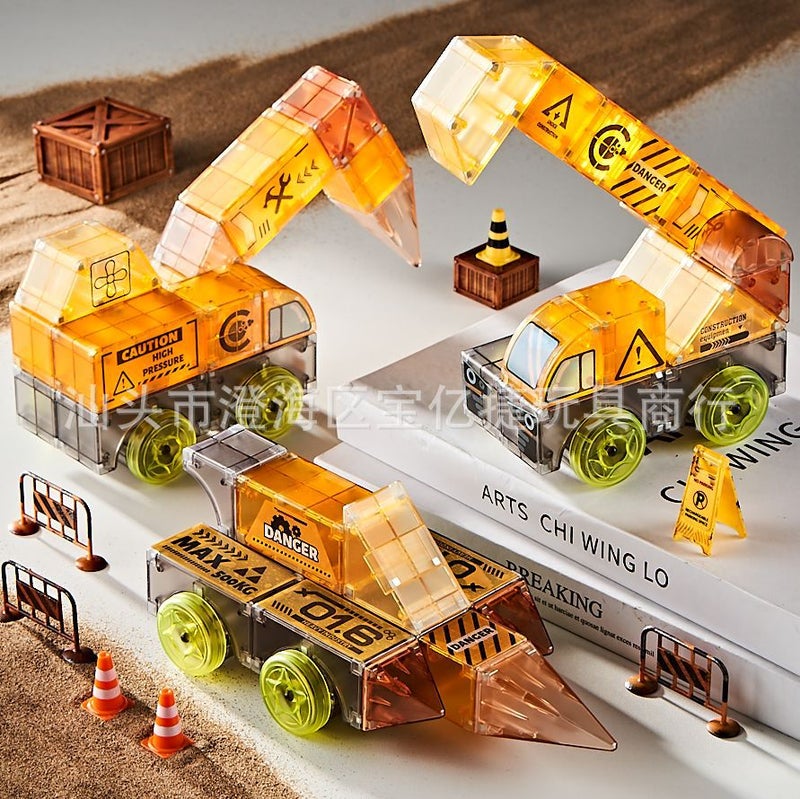 Barrel Geometry Children'S Magnetic Stereo Children'S Light Geometry Magnetic Block Building Blocks Assembled Toys Educational Gift For Men And Women - Image 3